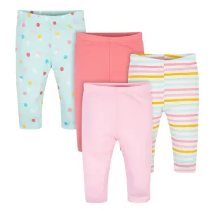 4-Pack Baby Girls Fairy Tale Organic Pants