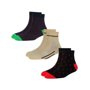 Men's AL036 Pack of 3 Ankle Socks