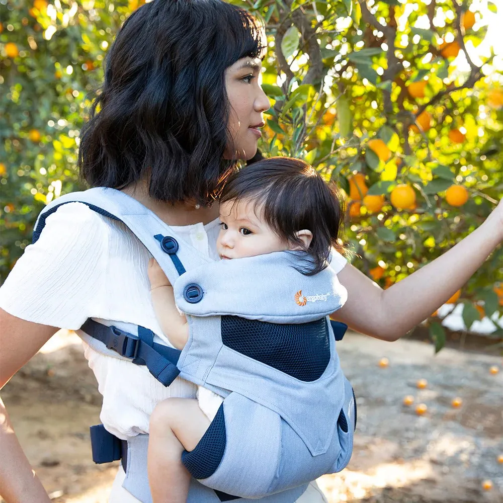 [10 year local warranty] ErgoBaby 360 Cool Air Mesh Baby Carrier - Chambray