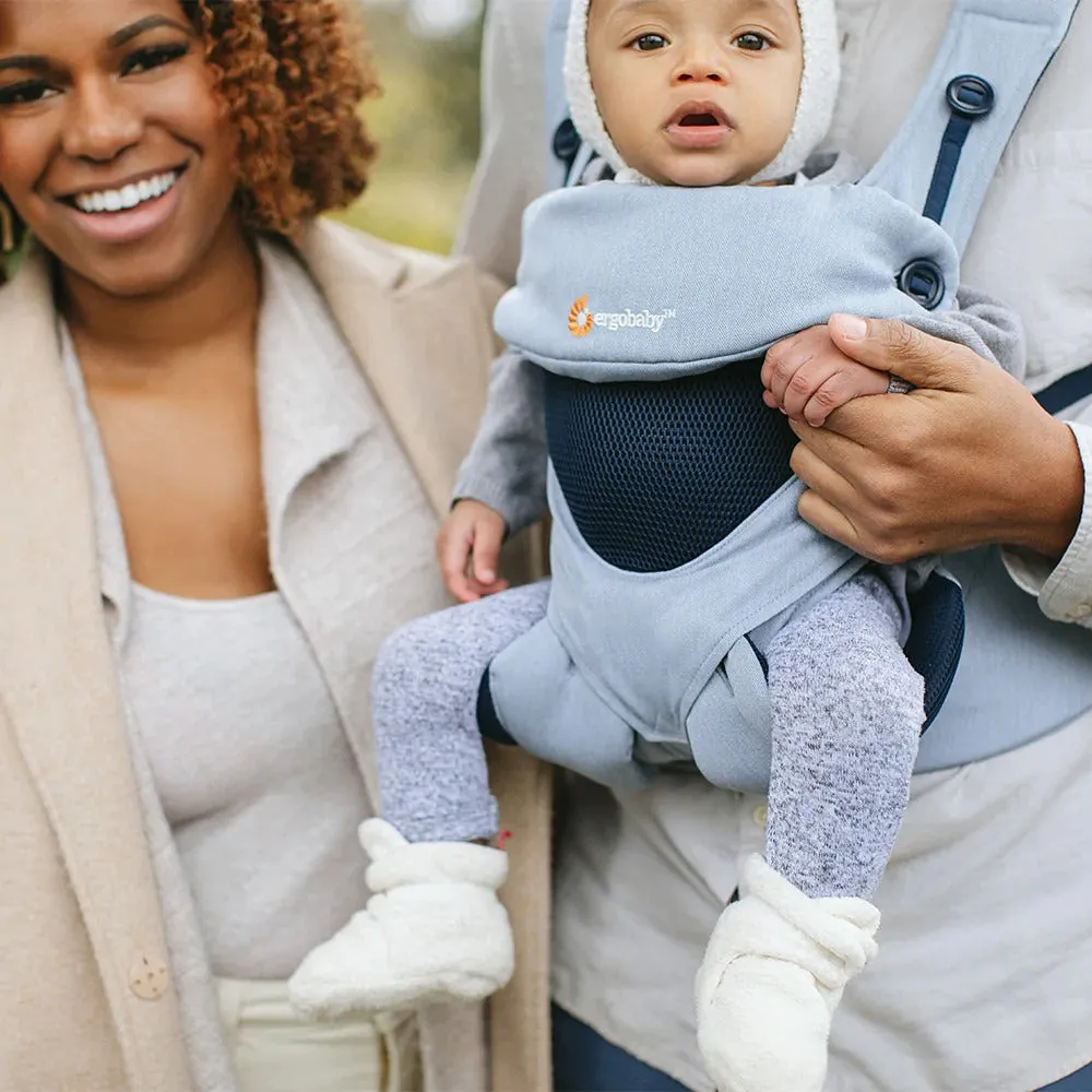 [10 year local warranty] ErgoBaby 360 Cool Air Mesh Baby Carrier - Chambray