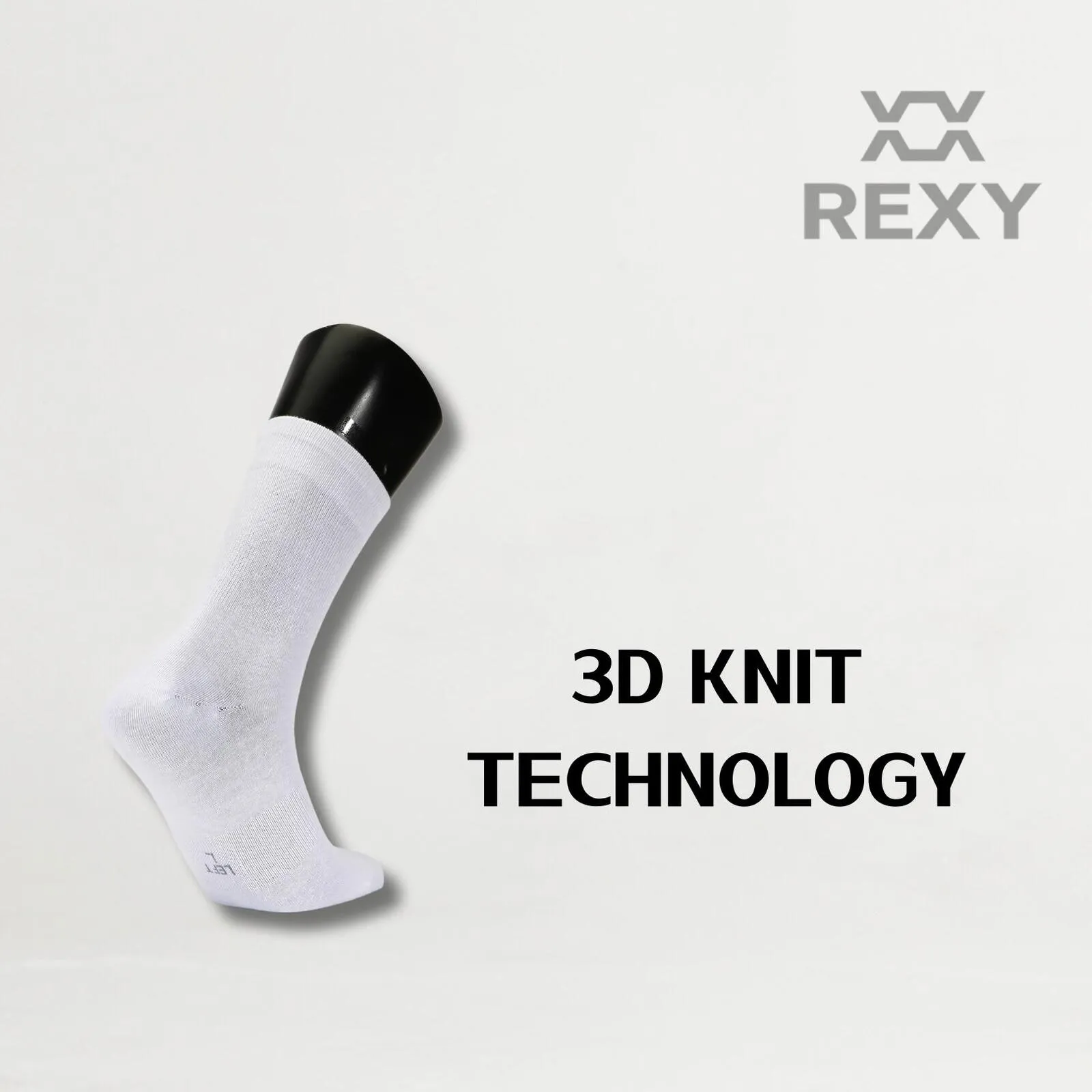 15X 3D Seamless Crew Socks, Breathable, Antimicrobial - Rexy