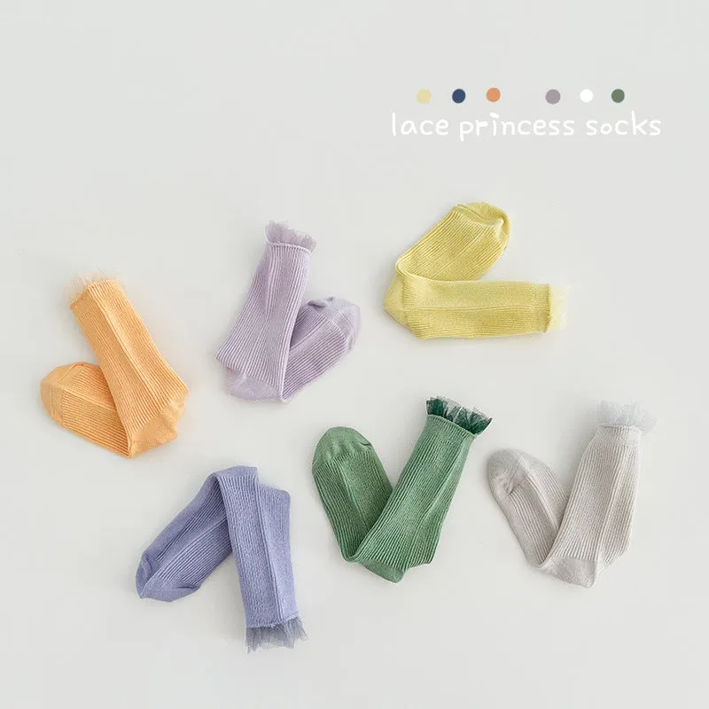 3-Pair Lace Princess Socks (1-8y)