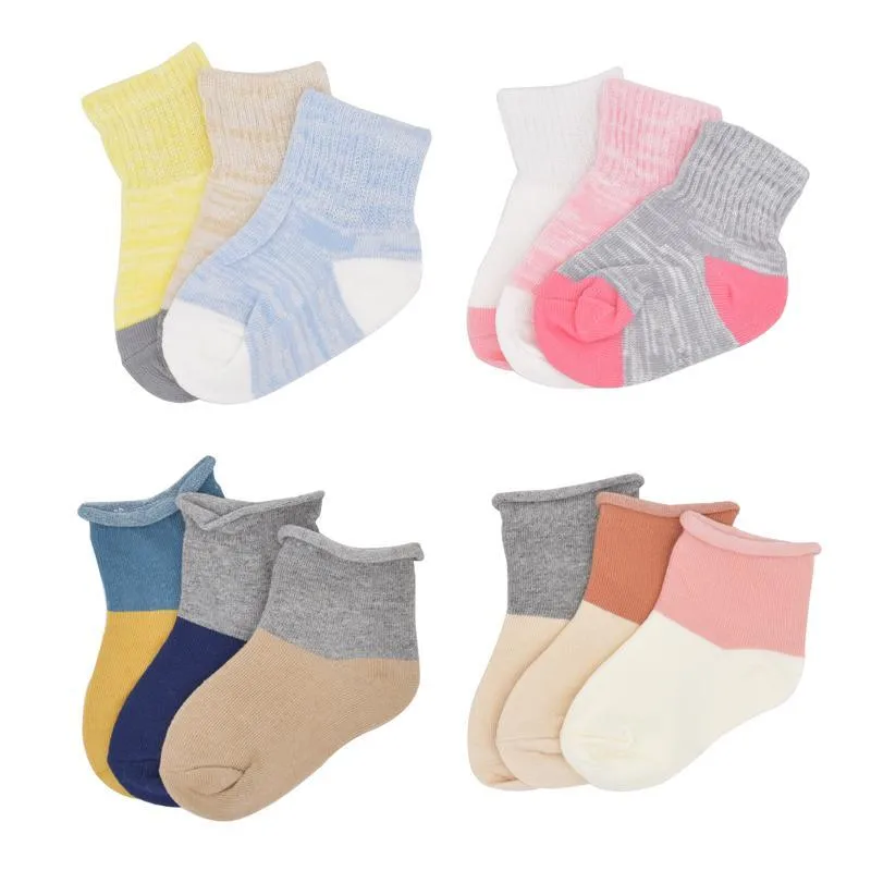 3-piece Cotton Socks for Baby Wholesale children's clothing