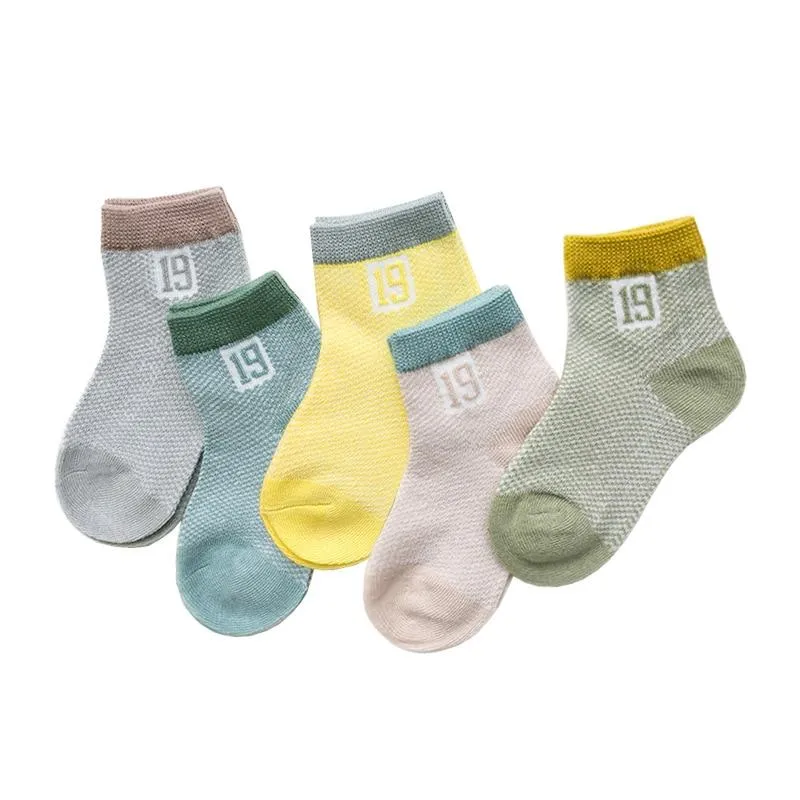 5Pair Set Unisex Baby Cotton Mesh Socks