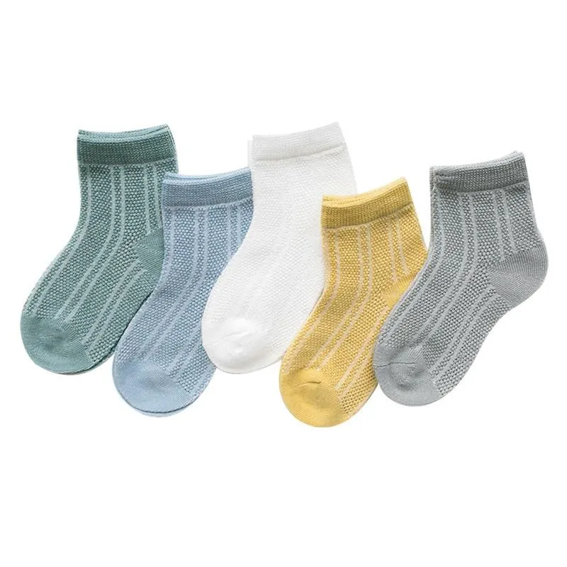 5Pair Set Unisex Baby Cotton Mesh Socks