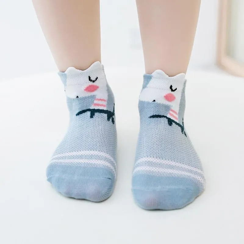 5Pair Set Unisex Baby Cotton Mesh Socks