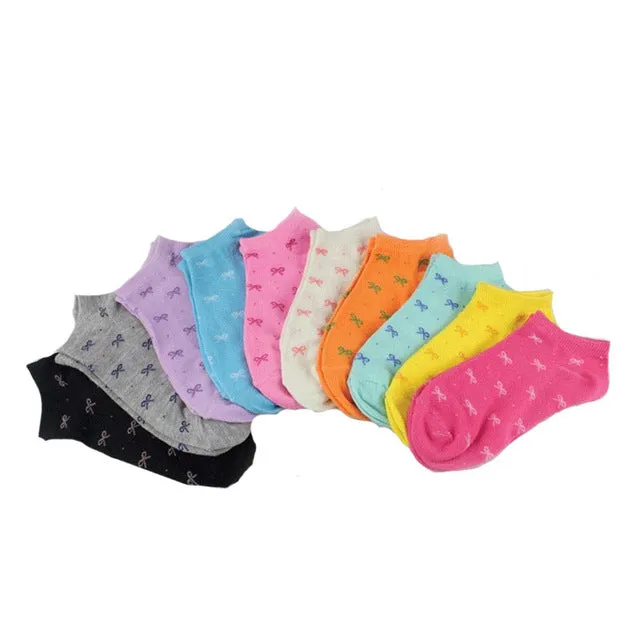 6Pair New Brand Female Lady Socks Women's Socks Short Cute Cotton Socks Shallow Mouth Sock Summer Thin Non-Slip Calcetines