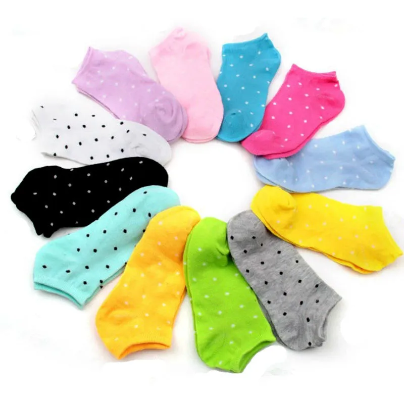 6Pair New Brand Female Lady Socks Women's Socks Short Cute Cotton Socks Shallow Mouth Sock Summer Thin Non-Slip Calcetines