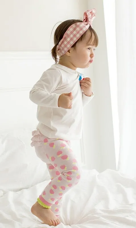 Apple Pink Baby Frill Leggings