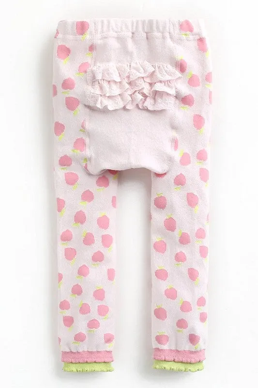 Apple Pink Baby Frill Leggings