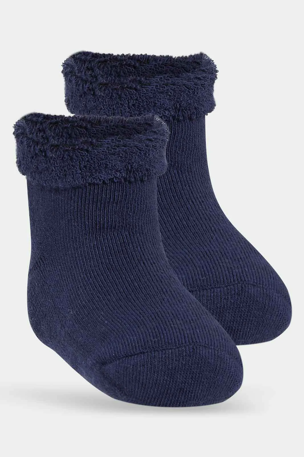 Baby Boys Ankle Socks With Fur Cuff Set (Pack Od 3)