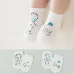 Baby Cartoon Anti-slip Cotton Socks Unisex Toddler Socks Floor Sock Infant Boys Girls Cat Skid Resistance Leg Warmers