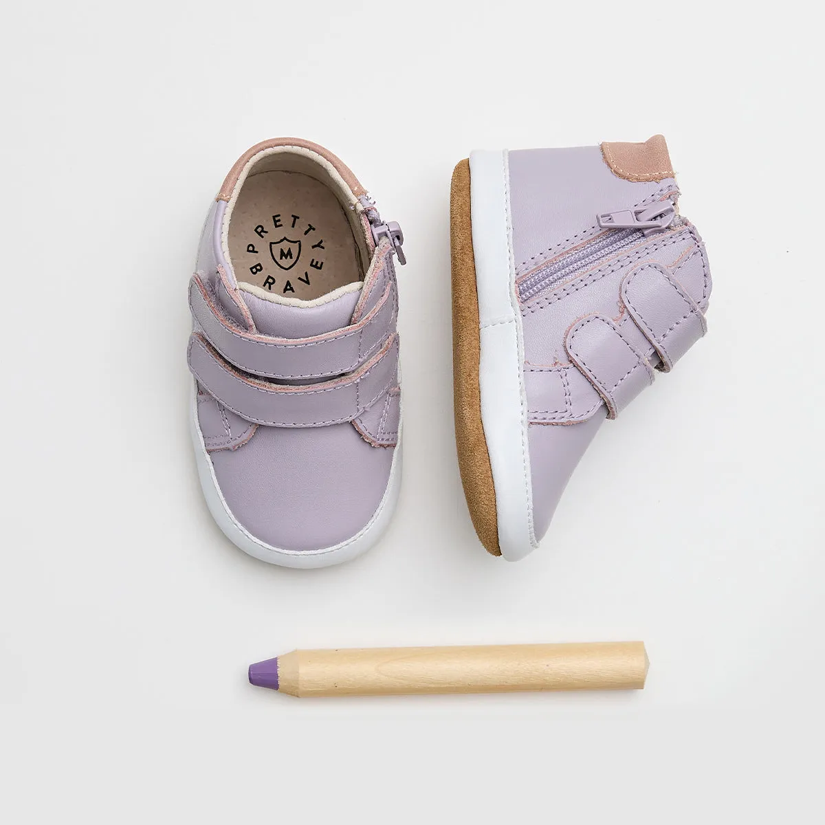 Baby Hi-Tops - Lilac