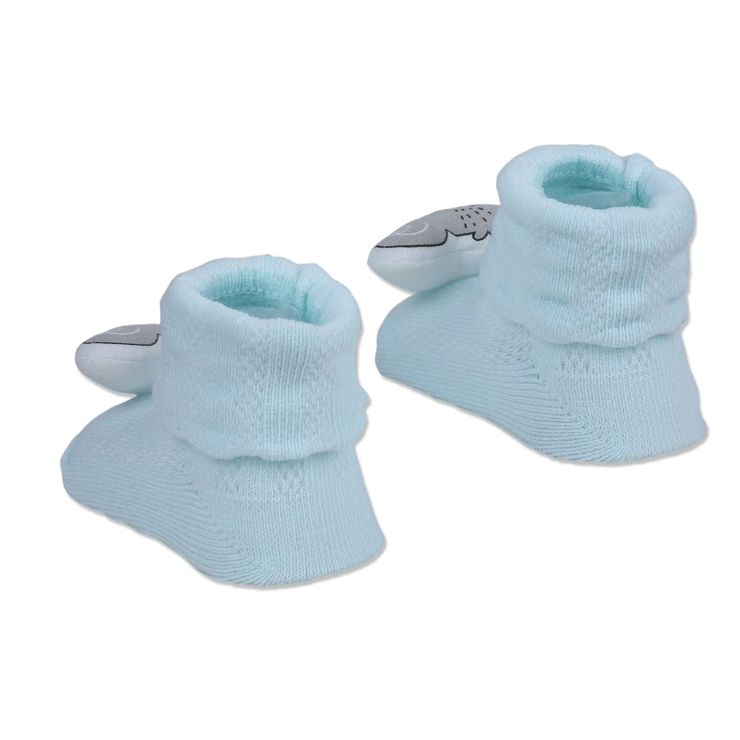 Baby Moo Cute Koala Cotton Anti-Skid 3D Socks - Blue