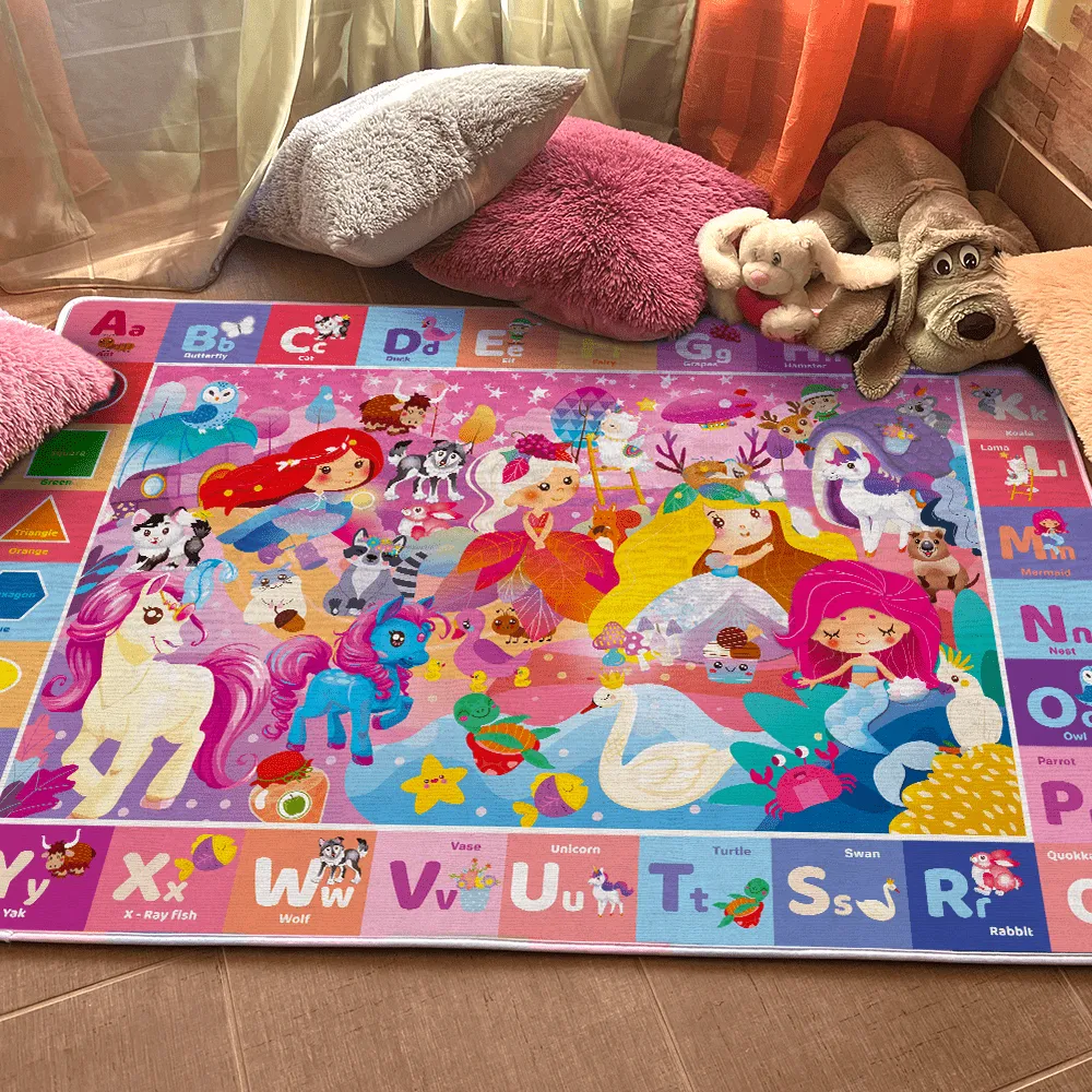 Baby Play Mat for Floor | Unicorn & Princess