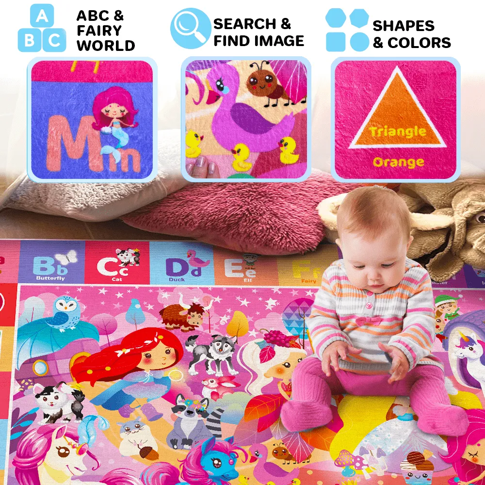 Baby Play Mat for Floor | Unicorn & Princess