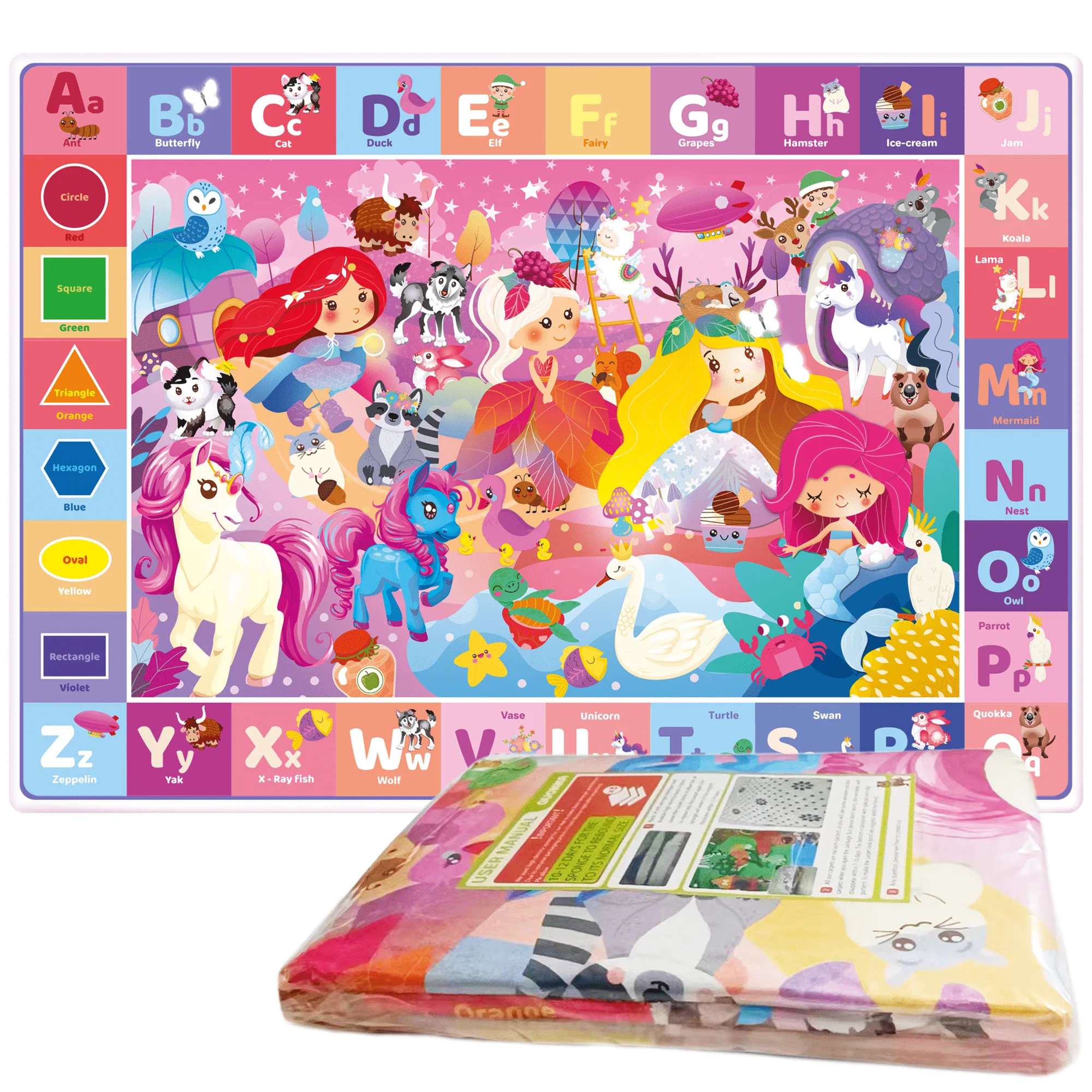 Baby Play Mat for Floor | Unicorn & Princess