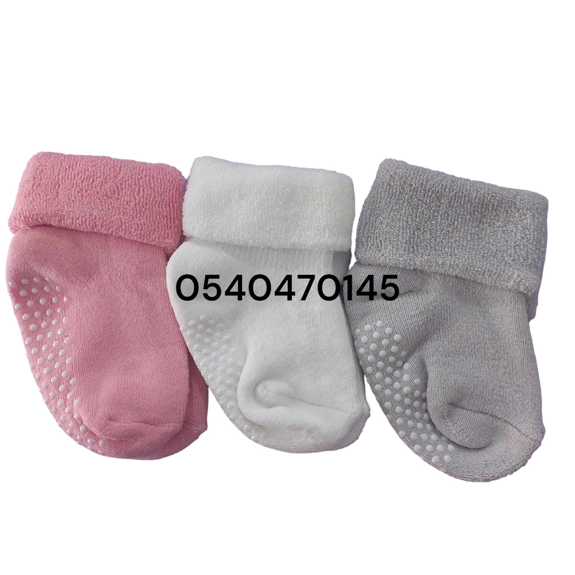 Baby Socks (3 Pairs)  0-12m Thick