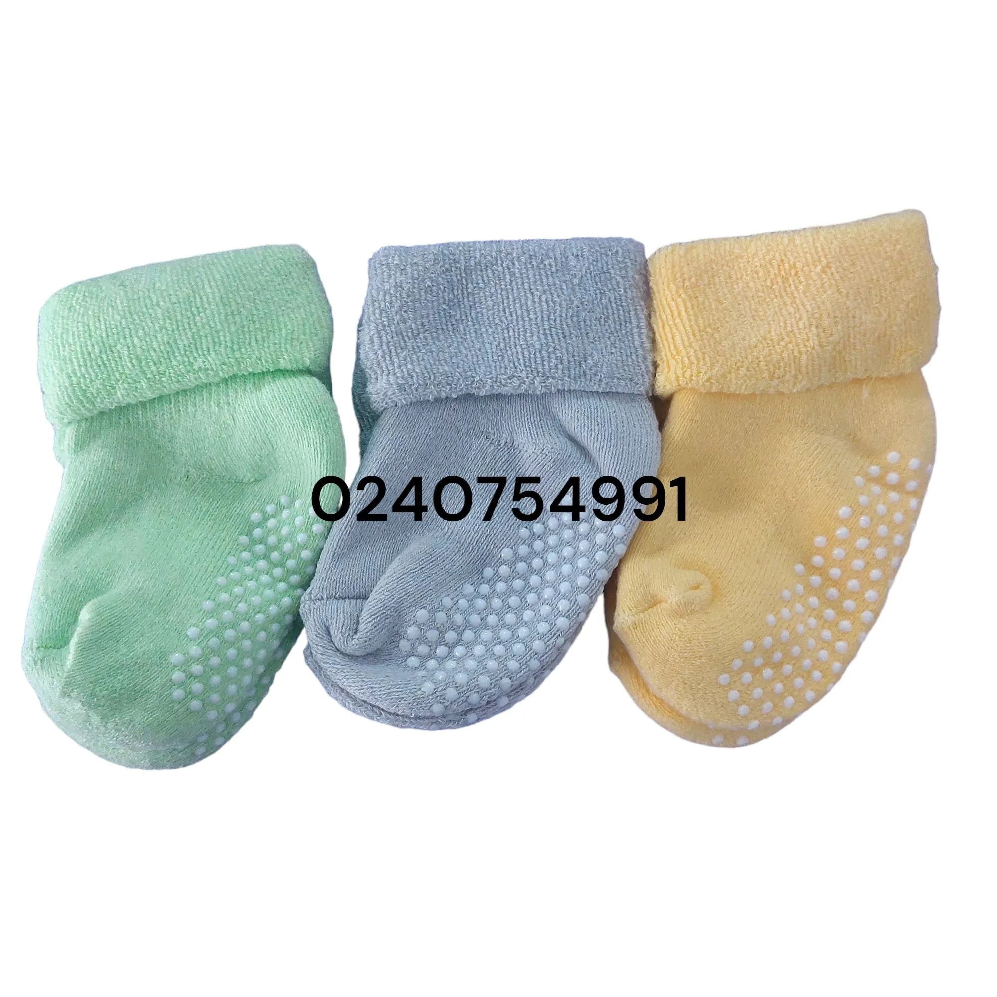 Baby Socks (3 Pairs)  0-12m Thick