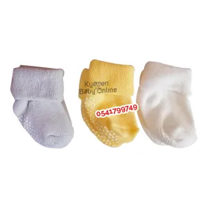 Baby Socks (3 Pairs)  0-12m Thick