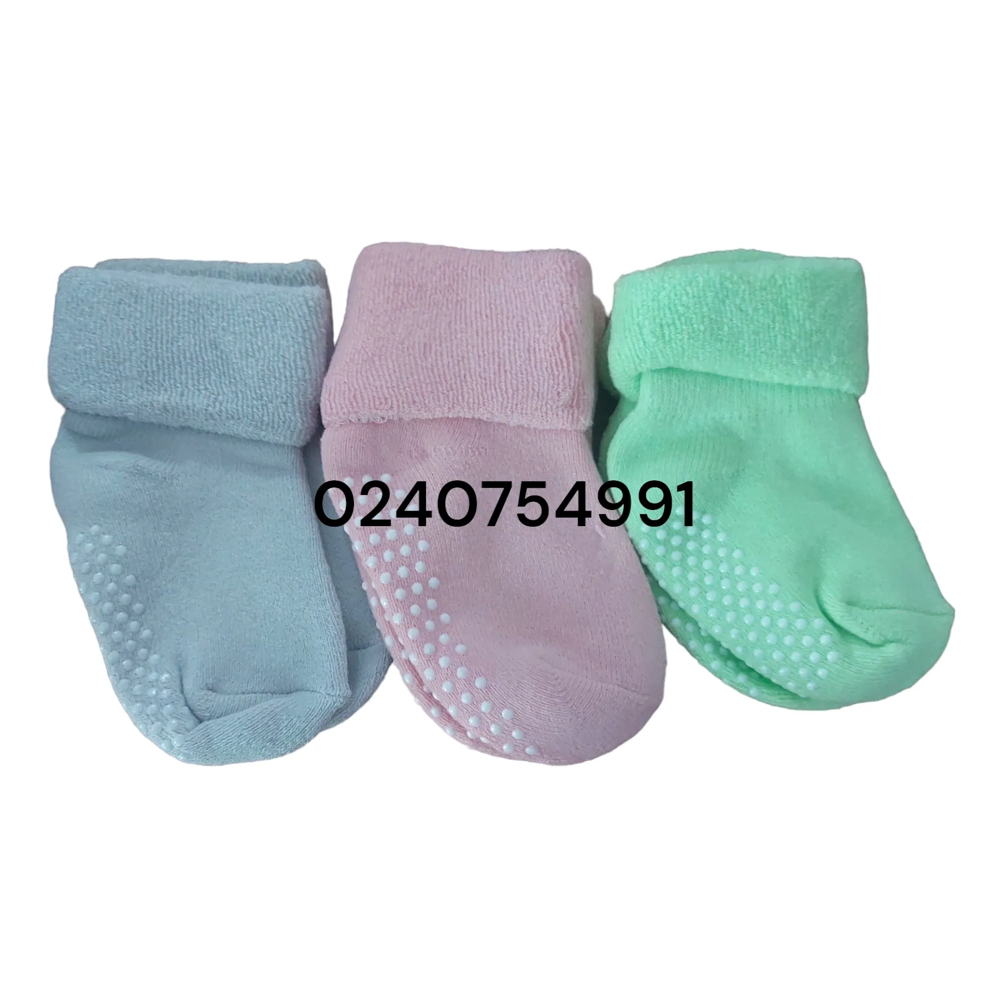 Baby Socks (3 Pairs)  0-12m Thick