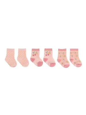 Baby Socks Trio - Cherry Cute By Doodle By Meg