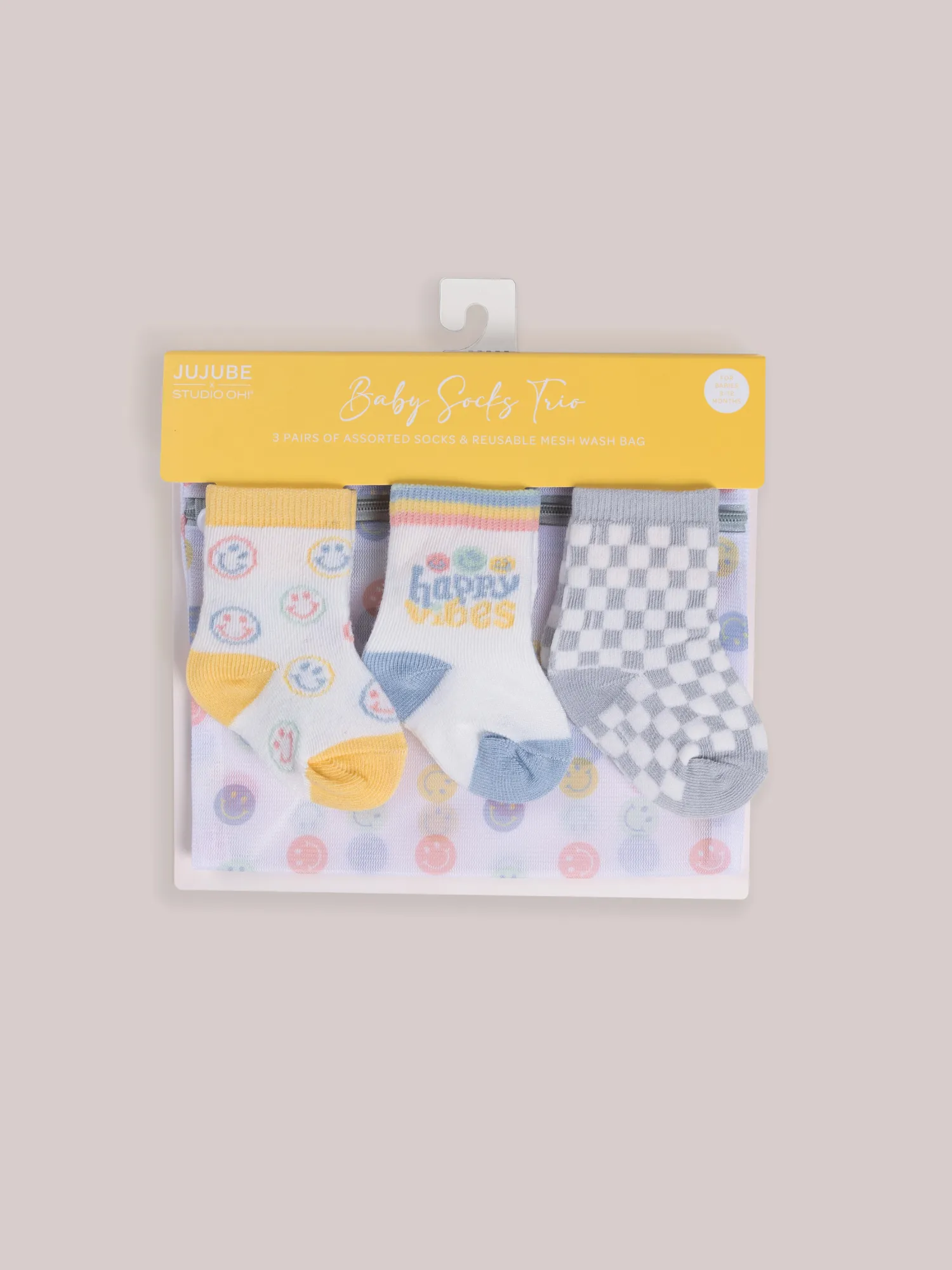 Baby Socks Trio - Happy Baby Vibes