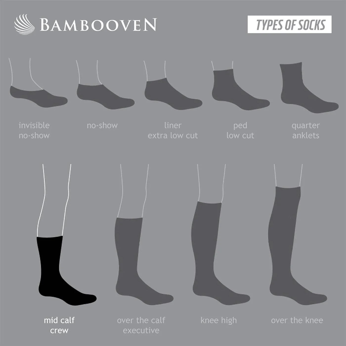 Bambooven Men’s Black Dress & Trouser Socks – Soft & Odor-Free (8 Pack)