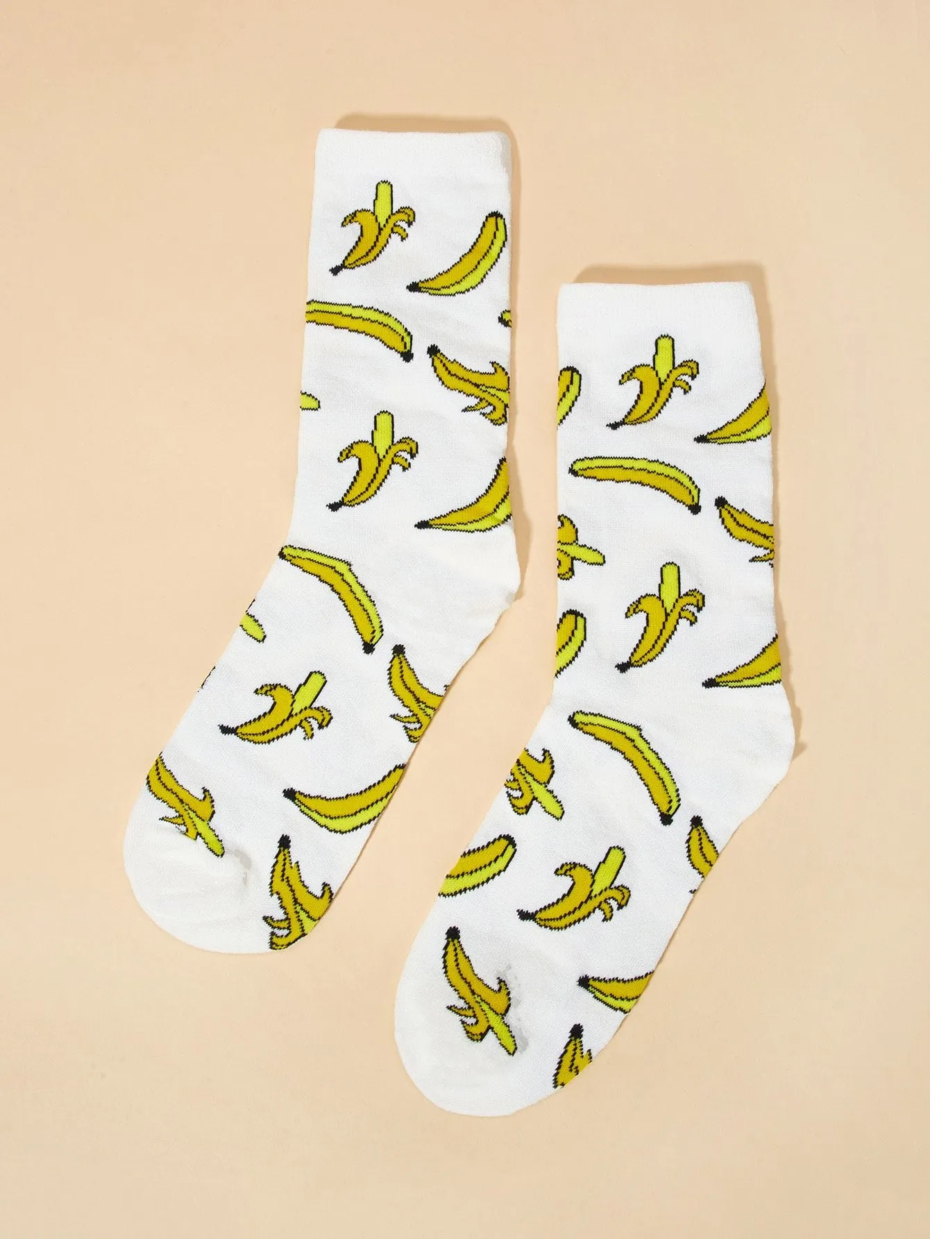 Banana Pattern Socks Funny Socks for Women Novelty Socks Funky Socks Gift for