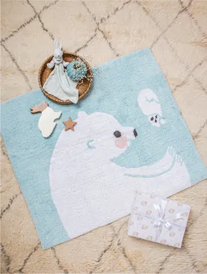 Bear Floor Mat - Blue