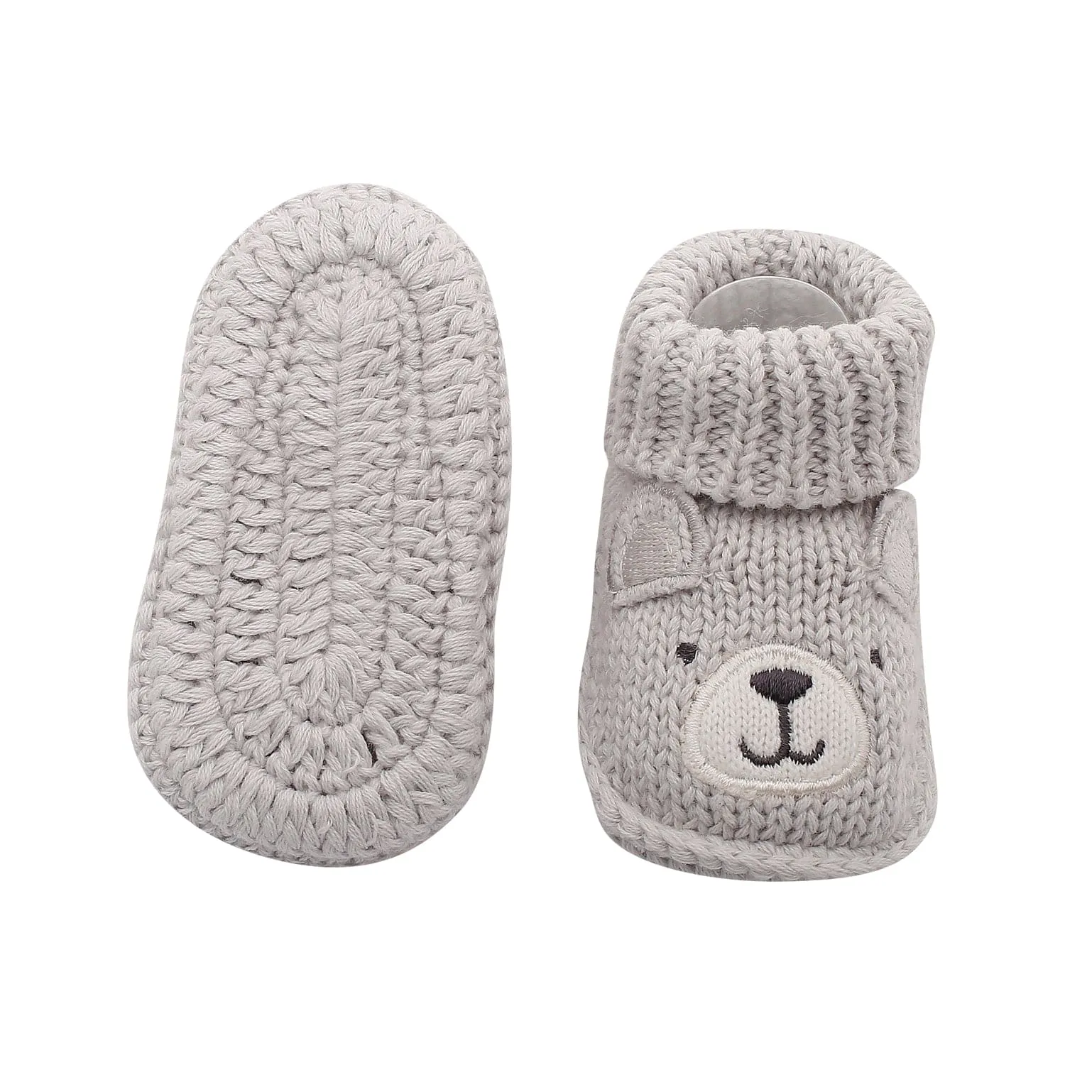 Bff Bear Grey Socks Booties