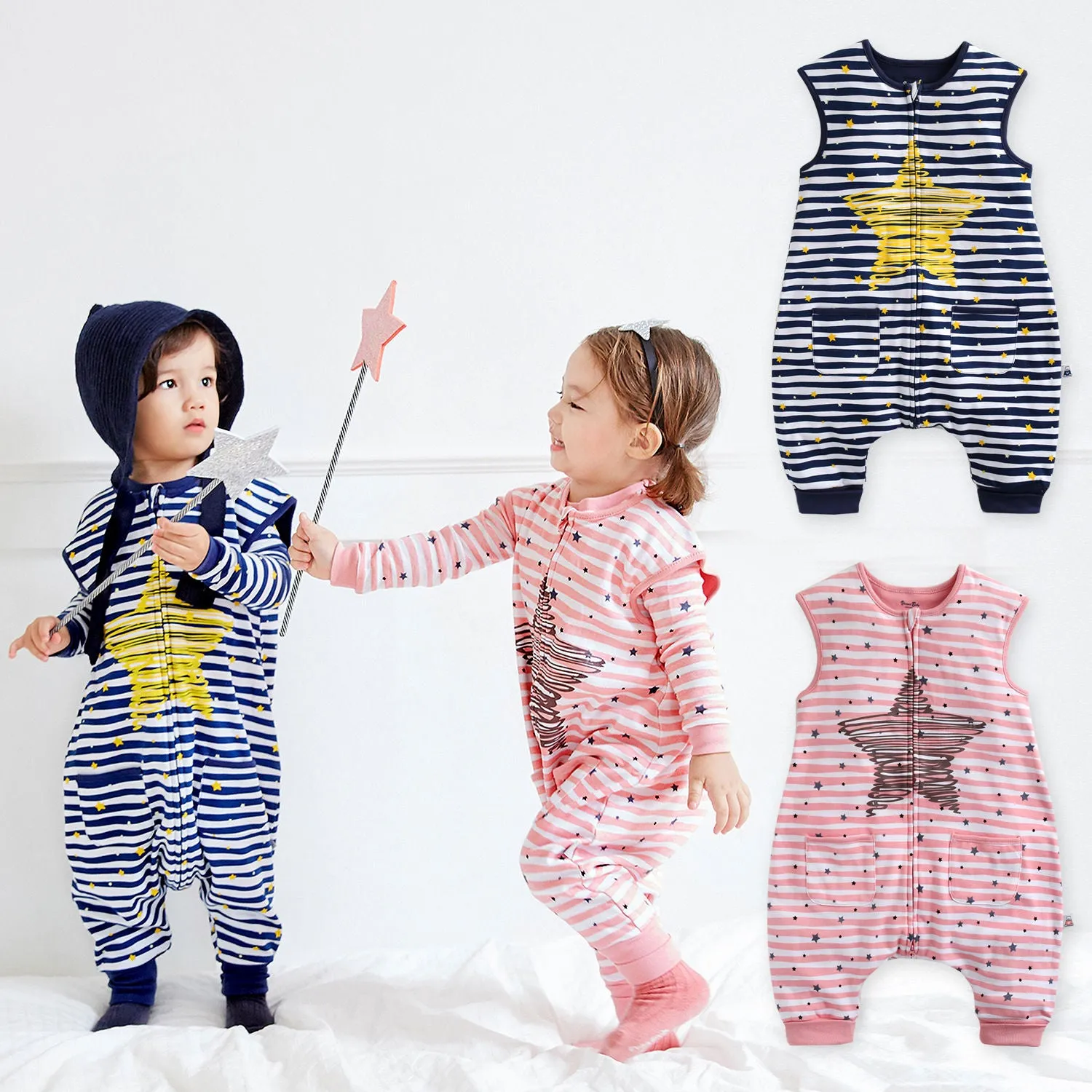 Bling Navy Cotton Sleepsack