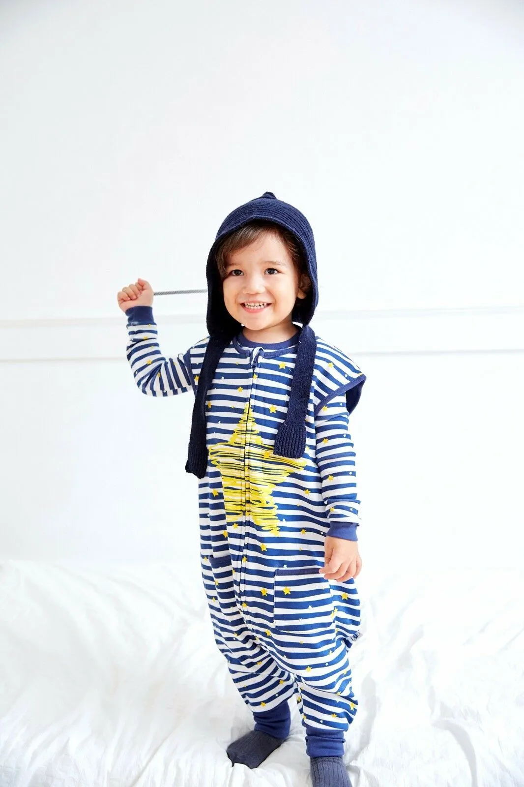 Bling Navy Cotton Sleepsack