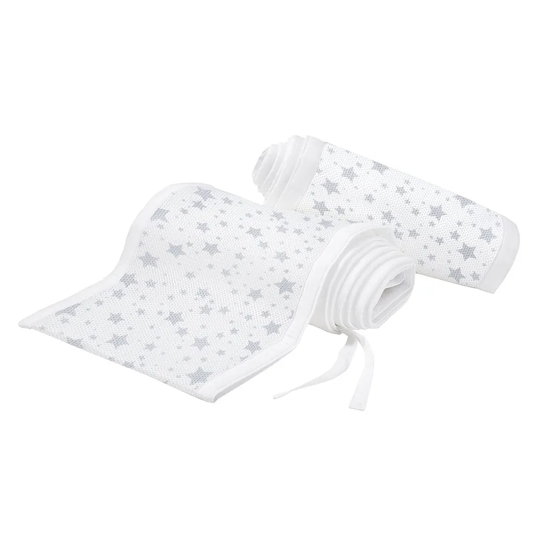 Breathable Baby Cot Bed Set (Twinkle Grey)