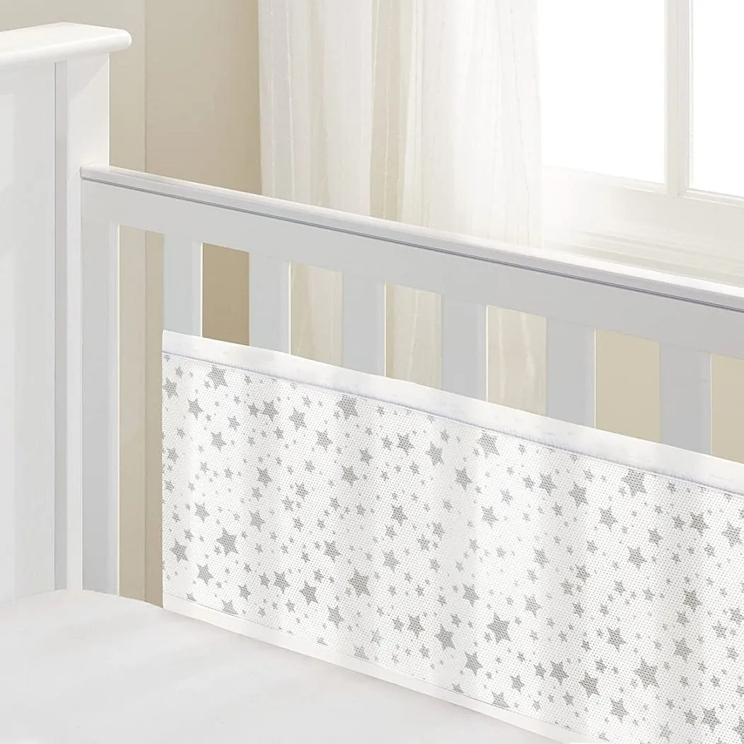 Breathable Baby Cot Bed Set (Twinkle Grey)