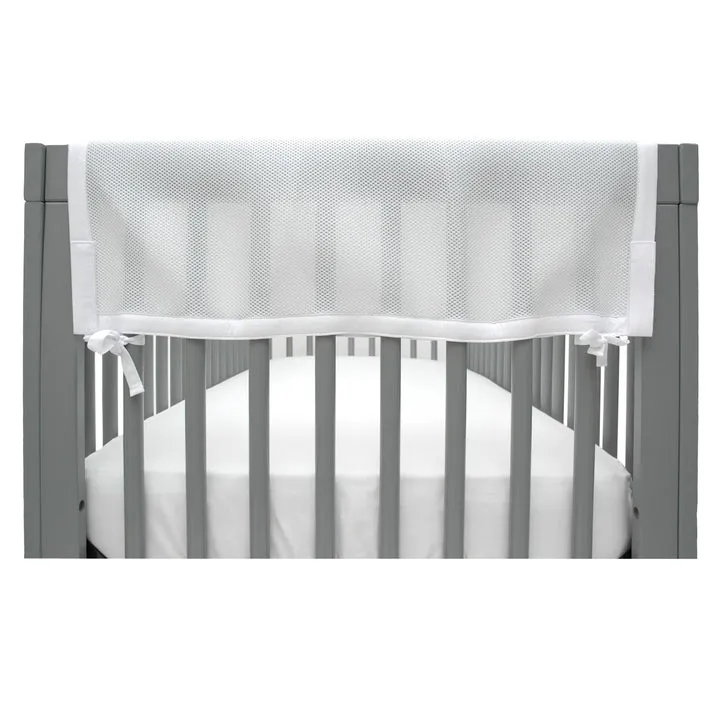 BreathableBaby Mesh Crib RailGuard Teething Cover -  Short Panel 2-Pack