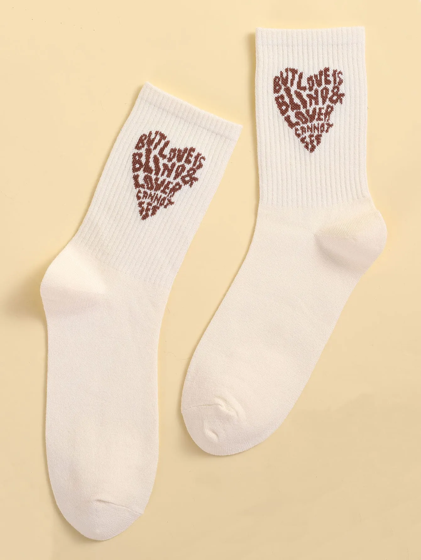 But Love Is Blind Crew Socks for Women Fun Socks Funky Socks Novelty Socks