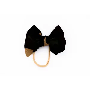 camo "julia" bow on nylon