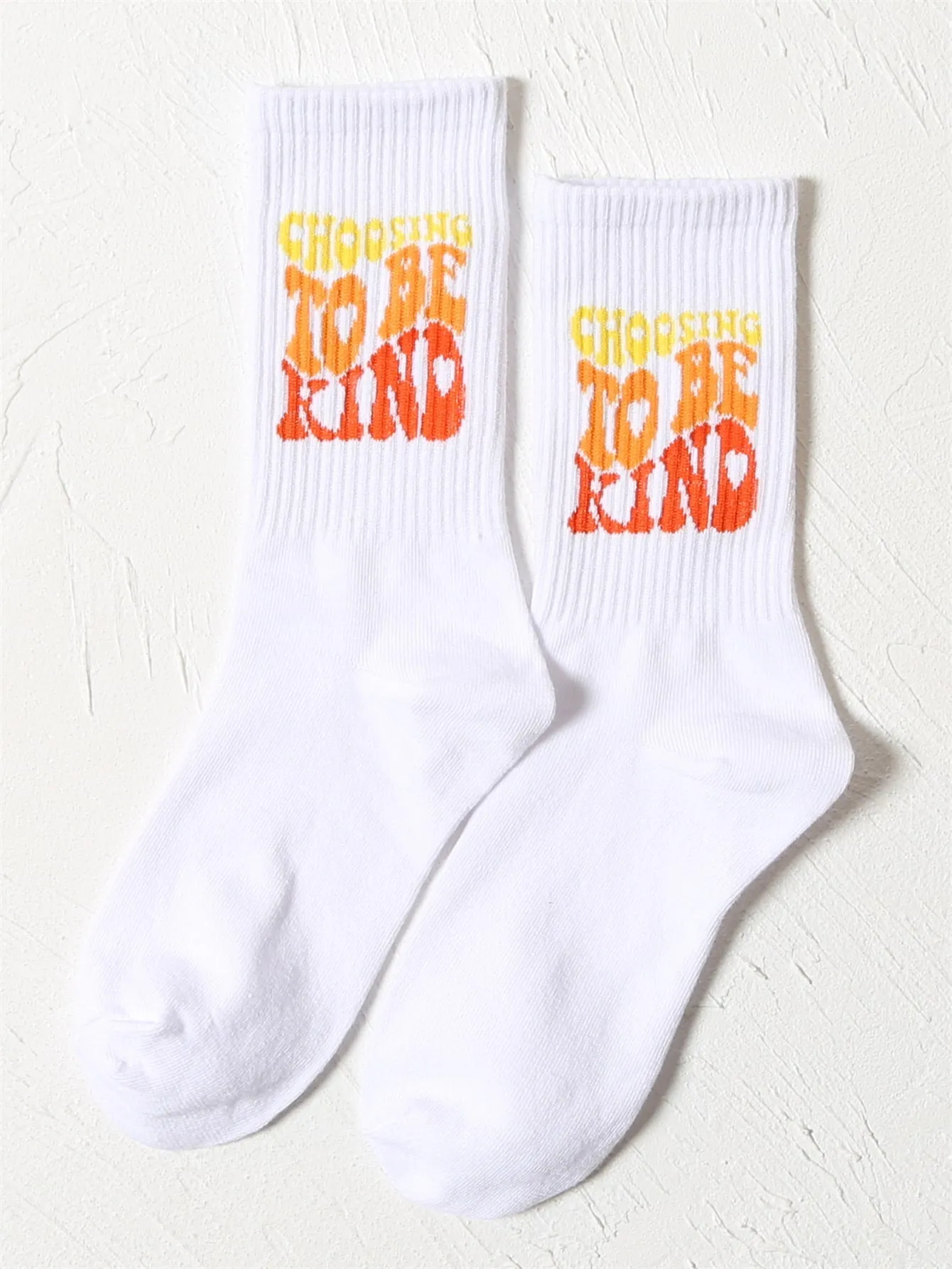 Choosing To Be Kind Crew Socks Silly Socks for Women Funky Socks Funny Socks