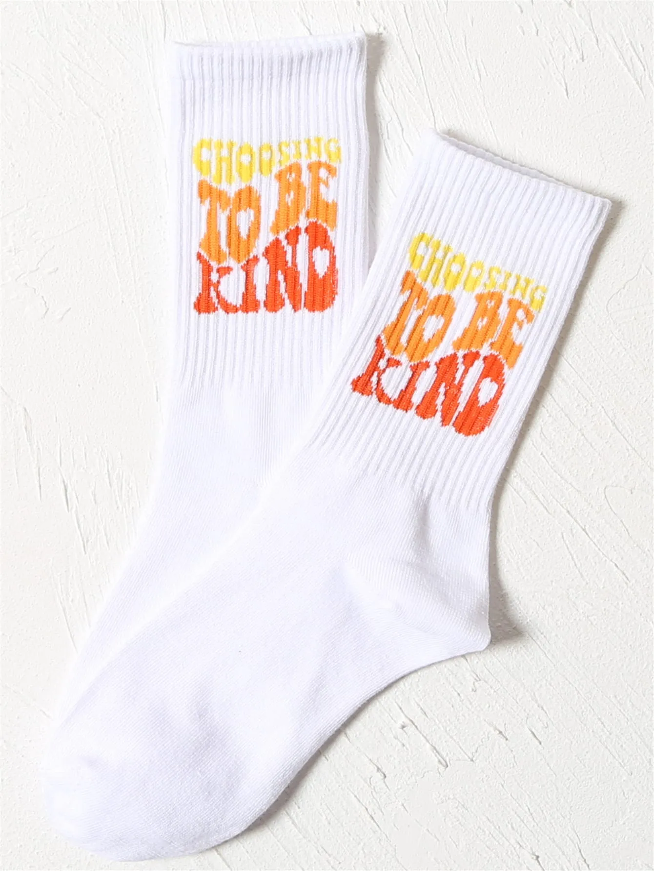 Choosing To Be Kind Crew Socks Silly Socks for Women Funky Socks Funny Socks