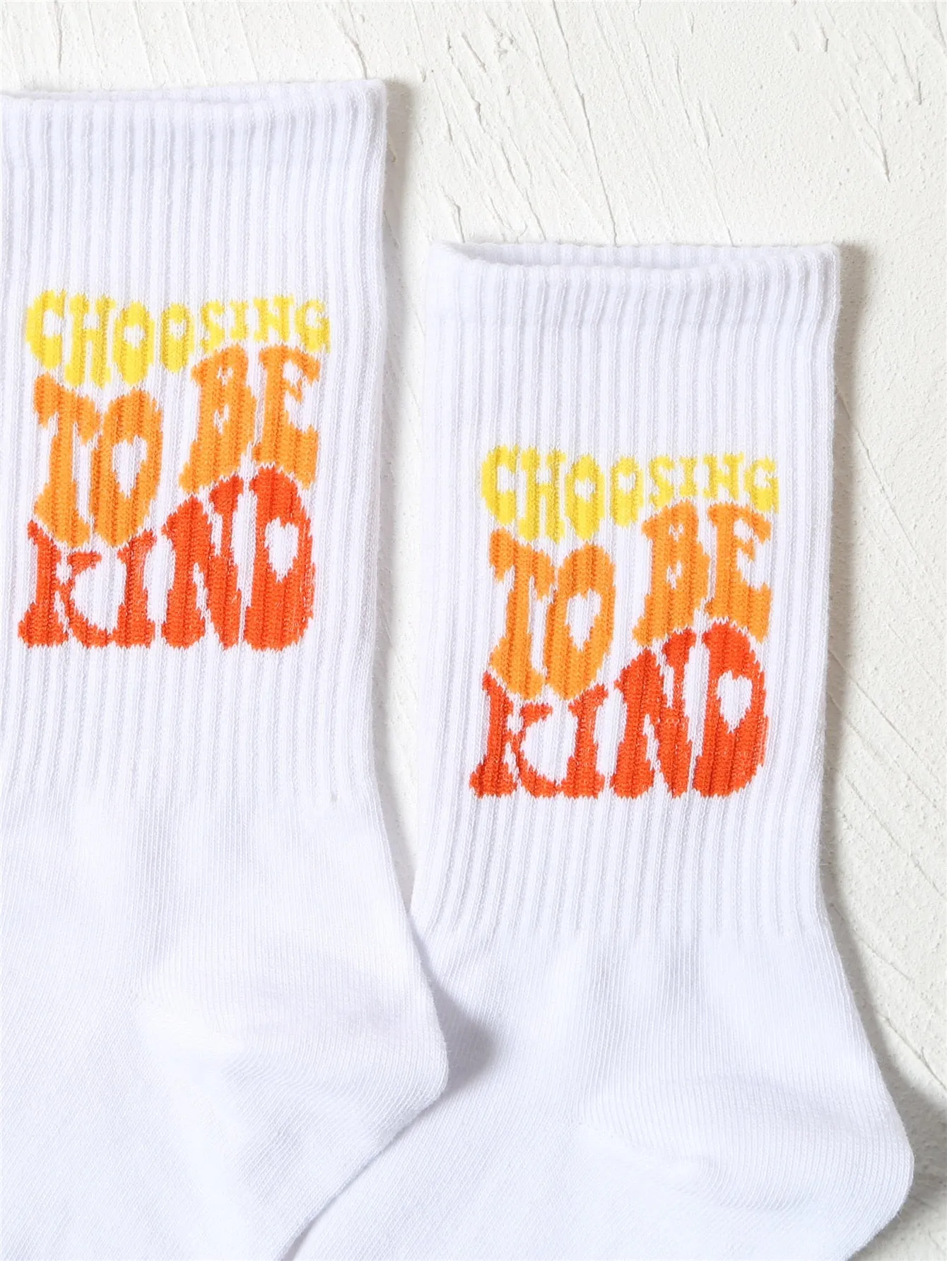 Choosing To Be Kind Crew Socks Silly Socks for Women Funky Socks Funny Socks