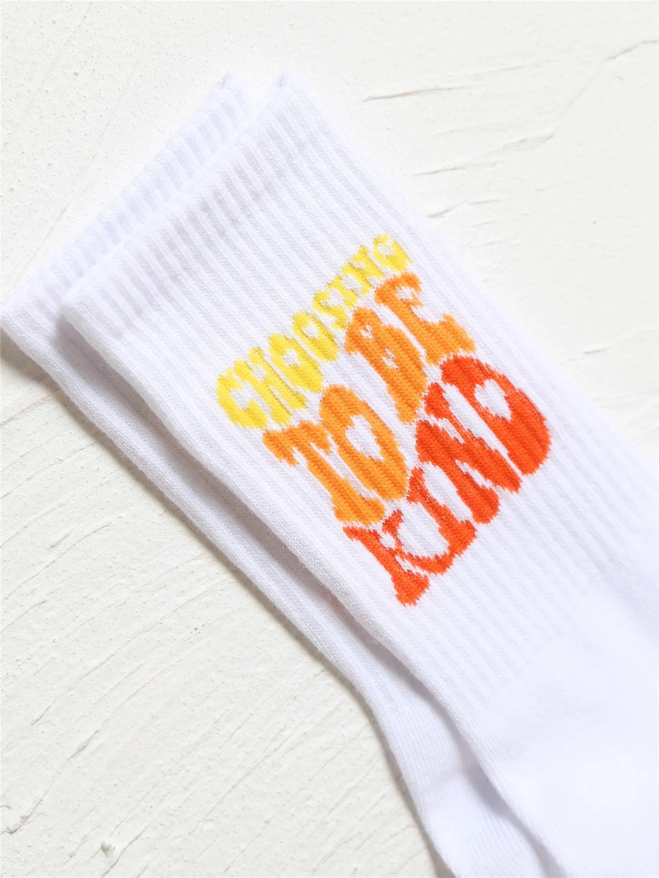 Choosing To Be Kind Crew Socks Silly Socks for Women Funky Socks Funny Socks