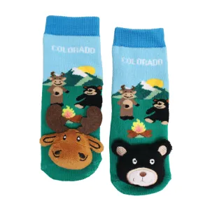 Colorado Campfire Blue Socks - 27159