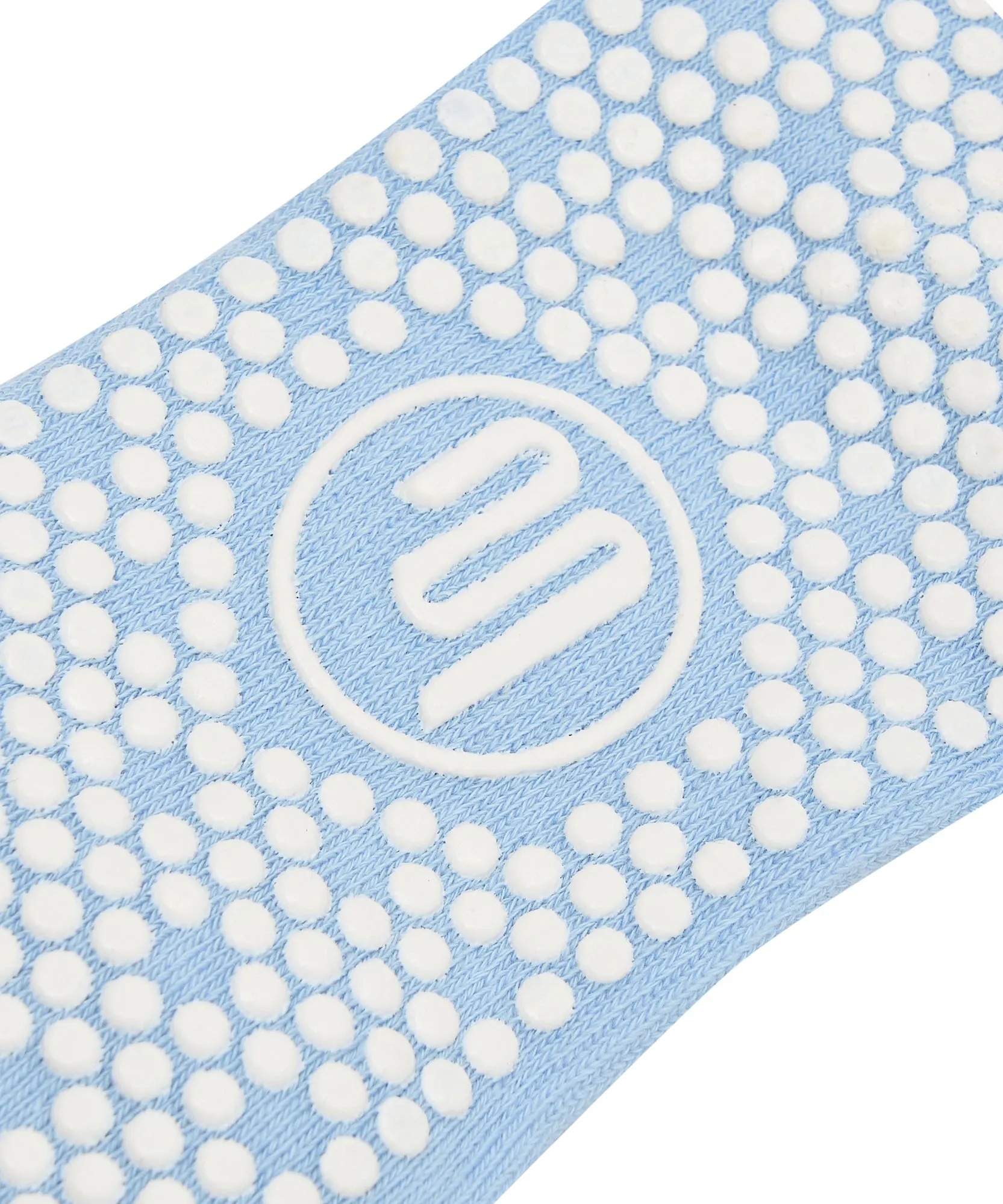 Crew Non Slip Grip Socks - Powder Blue Stripes