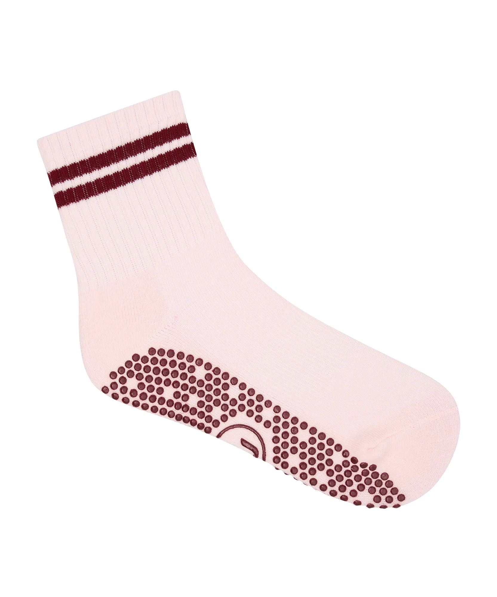 Crew Non Slip Grip Socks - Sweetheart Stripes