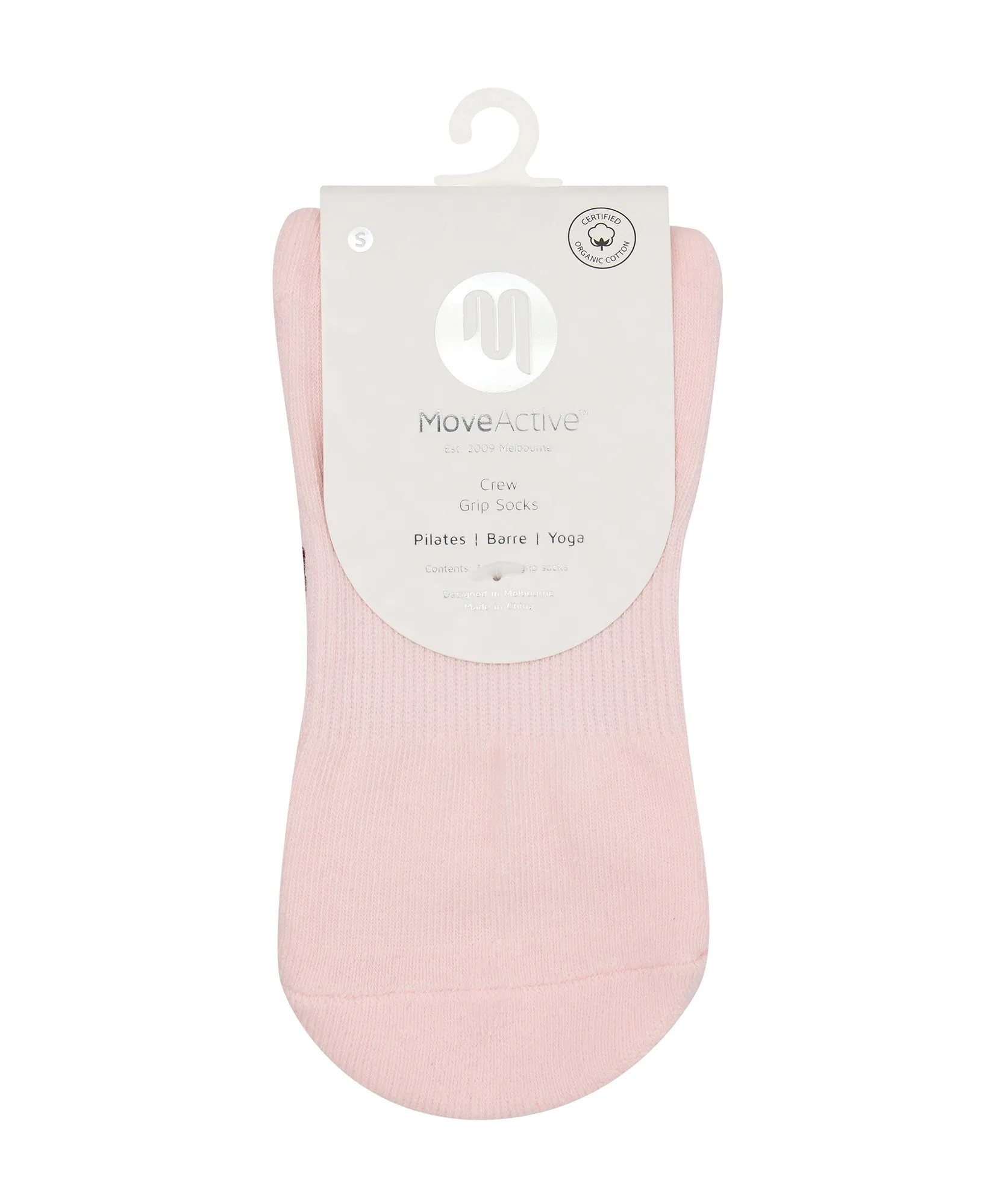 Crew Non Slip Grip Socks - Sweetheart Stripes