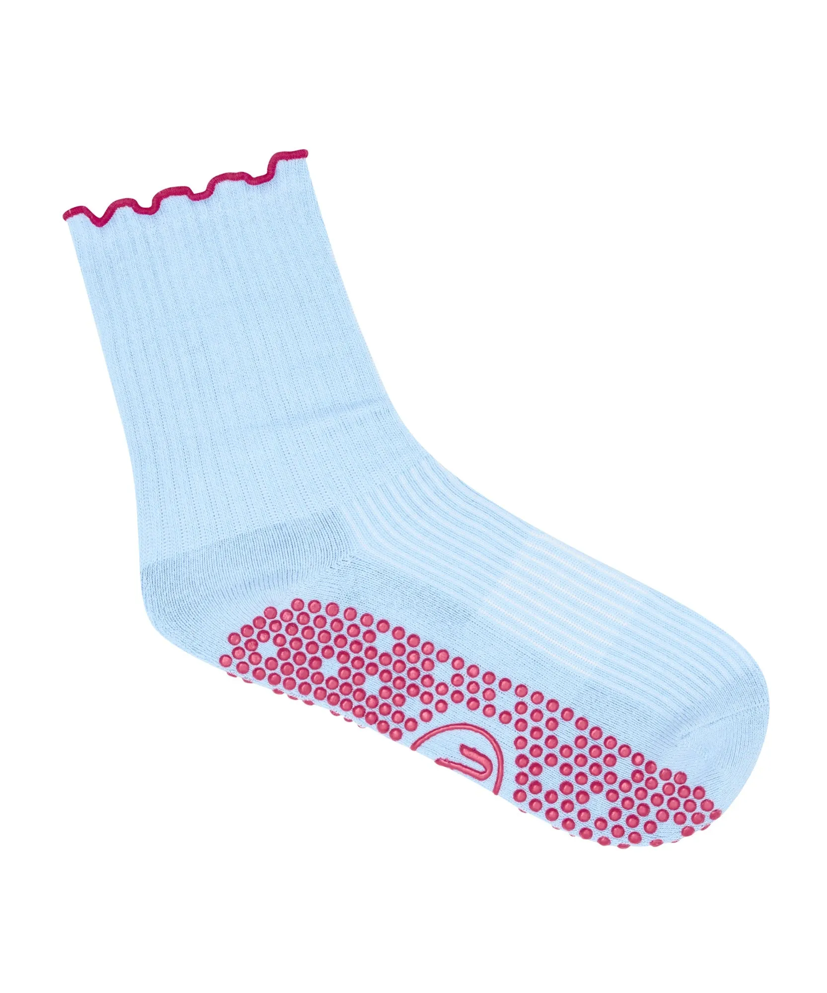 Crew Non Slip Grip Socks - Vintage Baby Blue