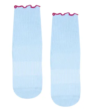 Crew Non Slip Grip Socks - Vintage Baby Blue