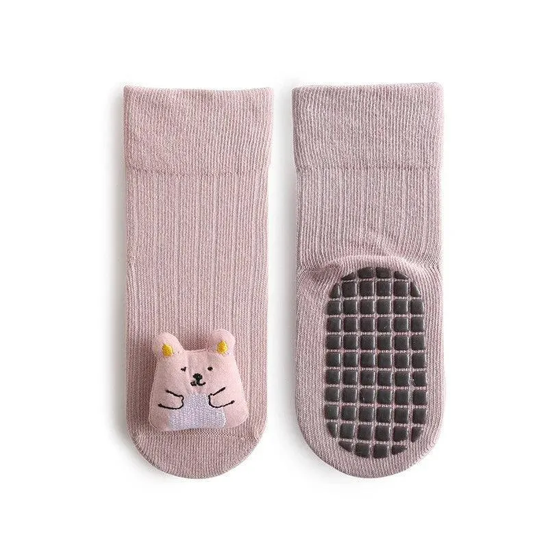 Cute Cartoon Anti-Slip Floor Socks - Baby/Toddler