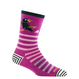 Darn Tough Women's Animal Haus Crew Lightweight Lifestyle Sock in Clover Pink Crow